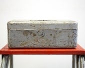 Rusty Industrial Lit-ning Gray Metal Tool Box