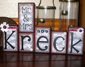 Wedding Blocks, Wedding Name Name, Bridal Blocks, Boutique Blocks, Home Decor, Family Decor, Wooden Blocks, Personalized Blocks, Gifts