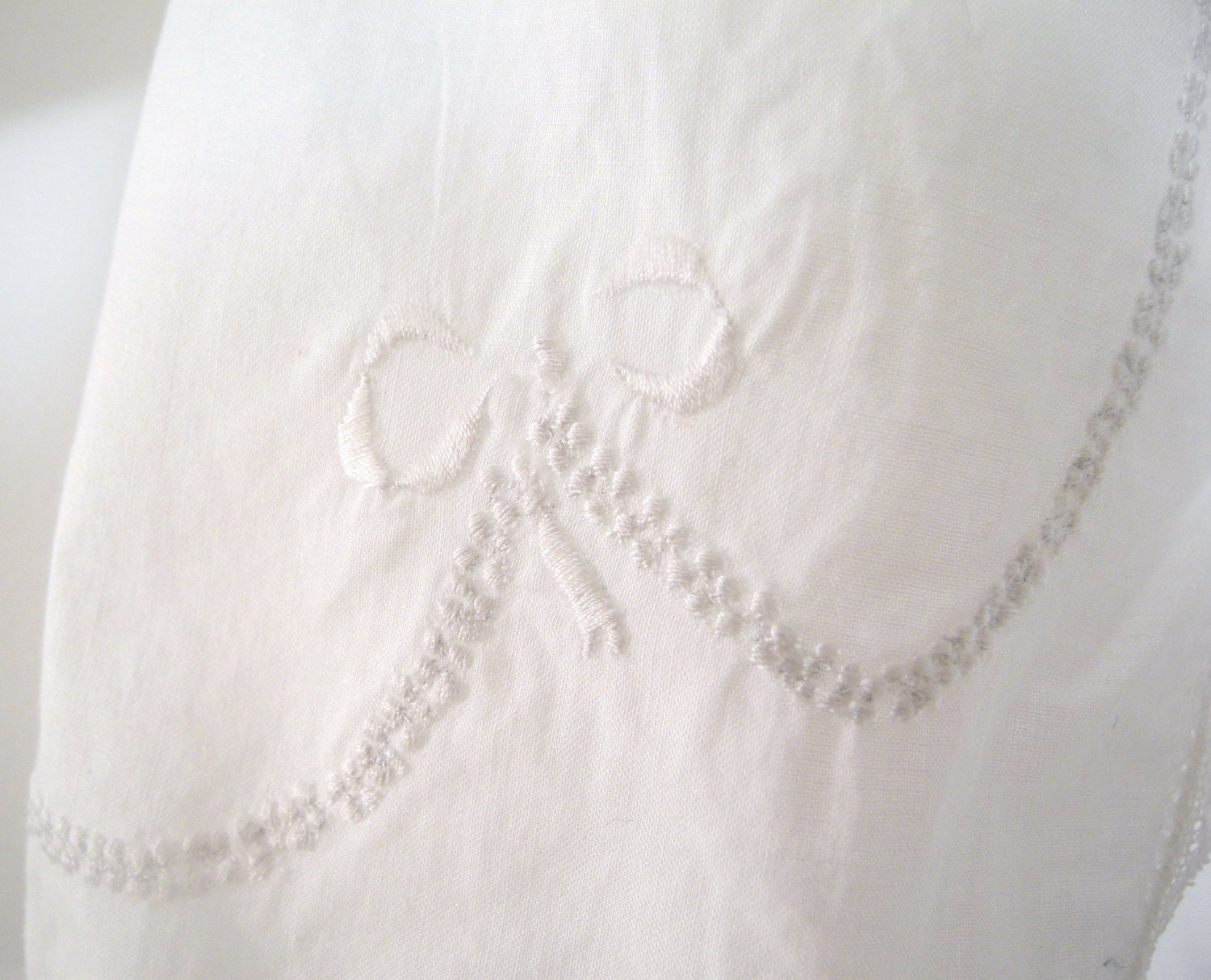 1930's Handmade White and Pale Gray Embroidered Lace Coat