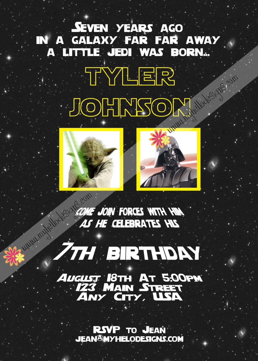 Birthday Invitation: Star Wars
