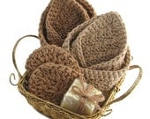 Organic Cotton Spa Gift Basket, Handmade Naturally Pigmented Undyed Face Cloths, Mini Soap Bar, Unique Wedding, Housewarming, New Home Gift