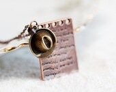 Cowboy Letter Necklace Miniature Cowboy Hat Love Letter Romantic Love Message Copper Necklace - N254