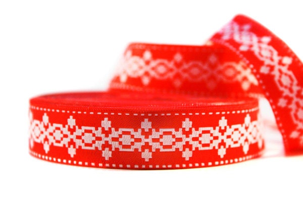 Fine Jacquard Ribbon: Stitch Style 3 m