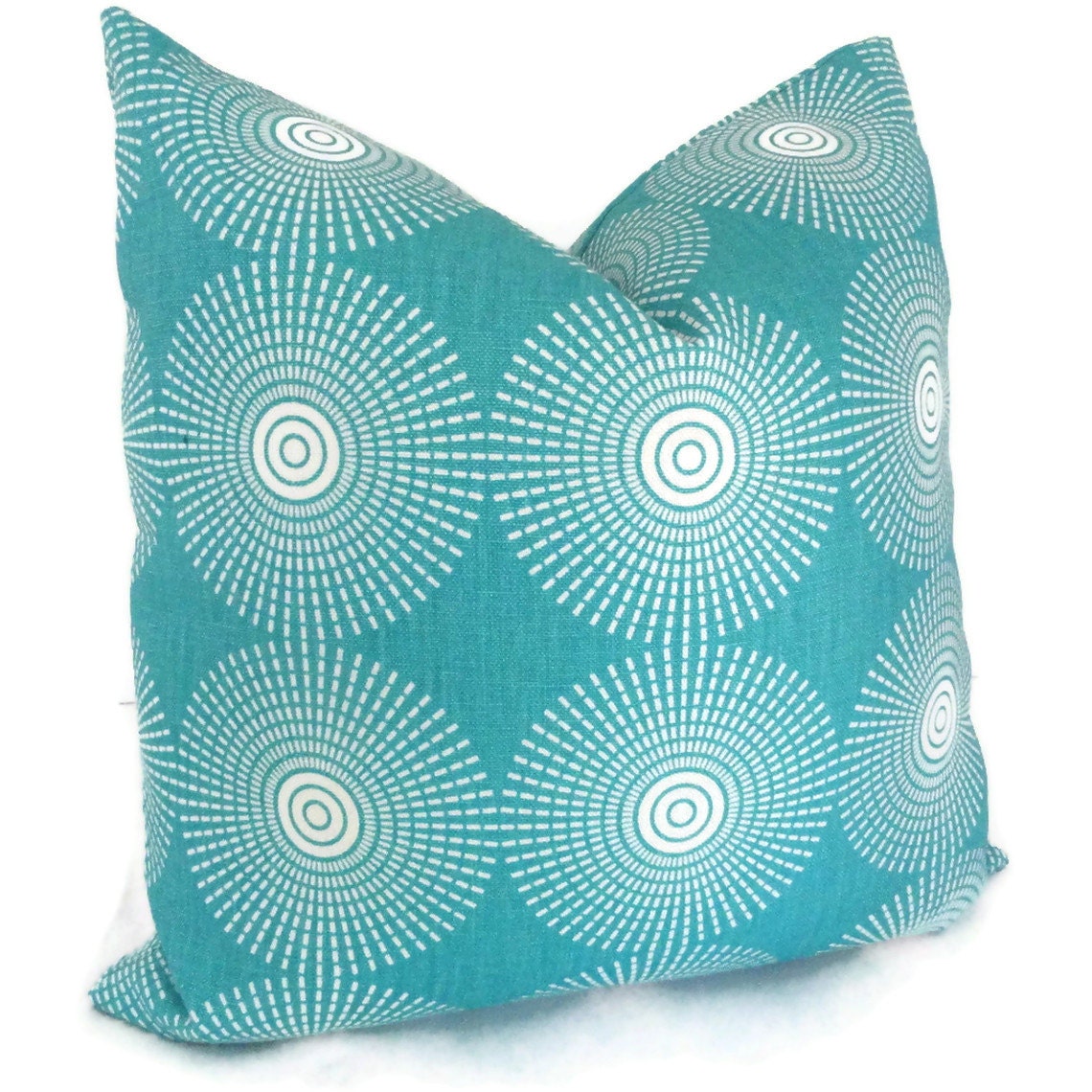 Jonathan Adler Turquoise Super Nova Decorative Pillow Cover 18x18, 20x20, 22x22, lumbar pillow, toss pillow, accent pillow