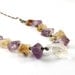 Raw stone jewelry: rough crystal, amethyst, citrine, pyrite, rough stone necklaces chakra necklace colorful purple