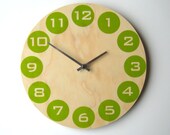 Objectify Kiwi Dot Wall Clock - Medium Size