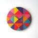 Objectify Grid Wall Clock - Pinky Purple Color Mix
