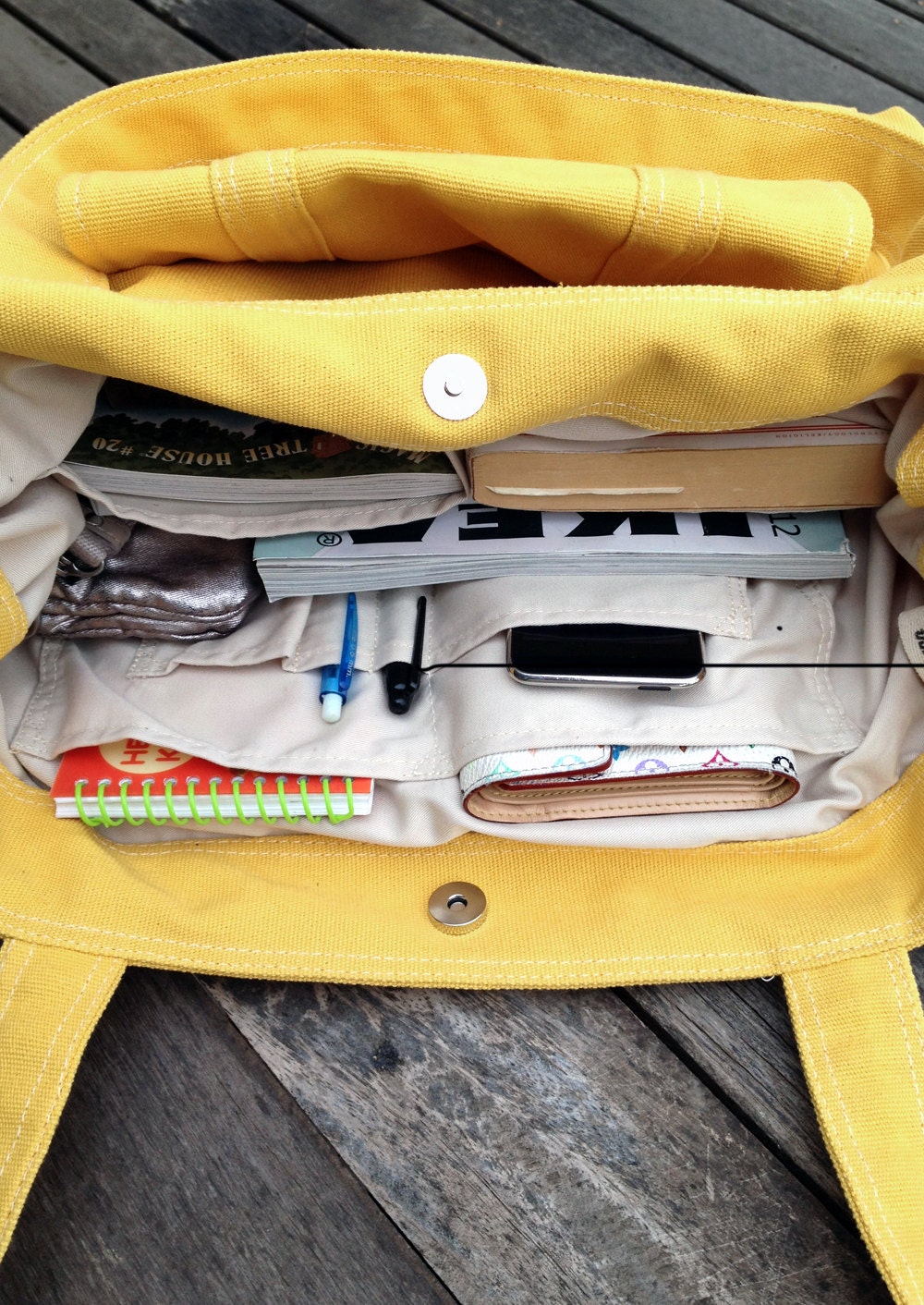 CARSON // Teal // 034 // Everyday Canvas Bag handmade // Luckycan // Holiday Sale // 10% off
