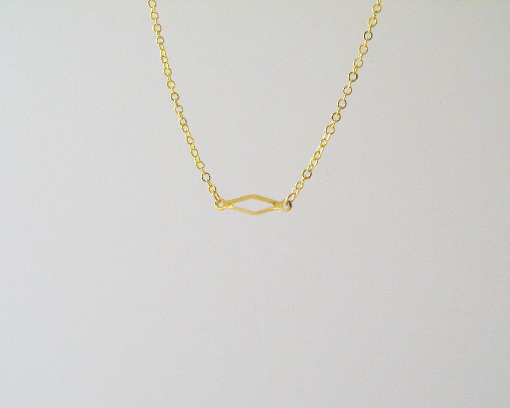 Gold Tiny Diamond Necklace