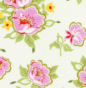 Custom for Erica - 42052  Heather Bailey Nicey Jane collection Church flowers in pink color - 4 yards