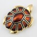 Vintage Turtle Tortoise Estee Lauder solid perfume Cinnabar compact