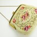 Vintage Needlepoint Rose Roses Purse, 60s