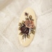 Vintage Brooch . Scandinavia . Russia . 50's . 60's . Cream . Romantic rose . Bridal