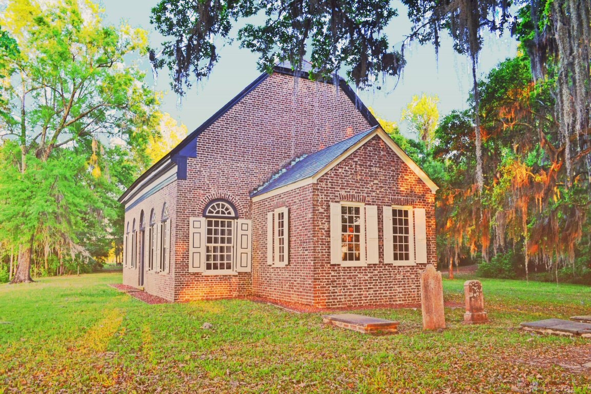 Charleston Plantations, Pompion Hill, Charleson Church 8x10 Fine Art Print