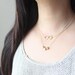 Gold Nuggets Necklace - small golden nugget trio on 14k gold filled necklace by petitor, stocking stuffer