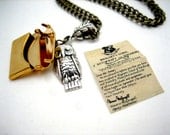 Owl Post Necklace with Hogwarts Acceptance Letter - Harry Potter