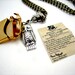 Owl Post Necklace with Hogwarts Acceptance Letter - Harry Potter