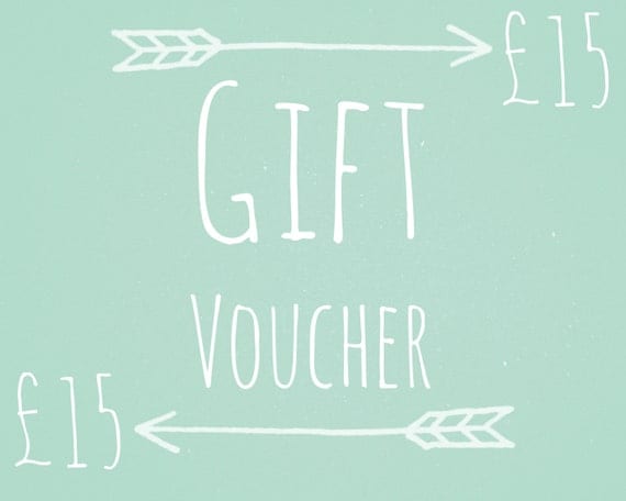 Gift Voucher Valued at 15 Pounds - Gift Card, Gift Certificate