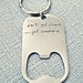 Custom Keychain Bottle Opener Hand Stamped Keychain Personalized Key Chain Groomsman Gifts