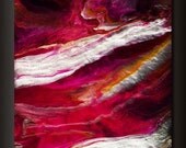 12 x 12 Print: Contemporary Magenta Pink Abstract
