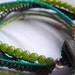 Beaded Bracelet with Beaded Loop Clasp and River Rock Button