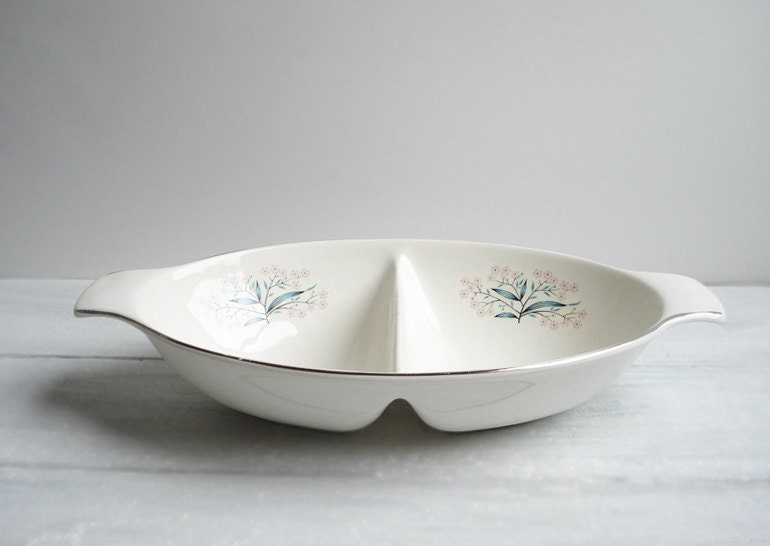 Vintage Divided Serving Dish by Taylor Smith & Taylor
