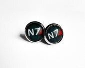 Mass Effect N7 Stud Earrings Gaming Geek