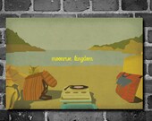 Moonrise Kingdom retro poster minimalist art movie poster print art poster print 11x17 Wes Anderson