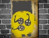 Metroid retro poster minimalist art video game poster print nintendo poster print 11x17