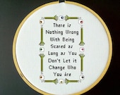 There is Nothing Wrong With Being Scared - ParaNorman Cross Stitch PDF Pattern