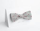 Dotted bow tie for men - double sided