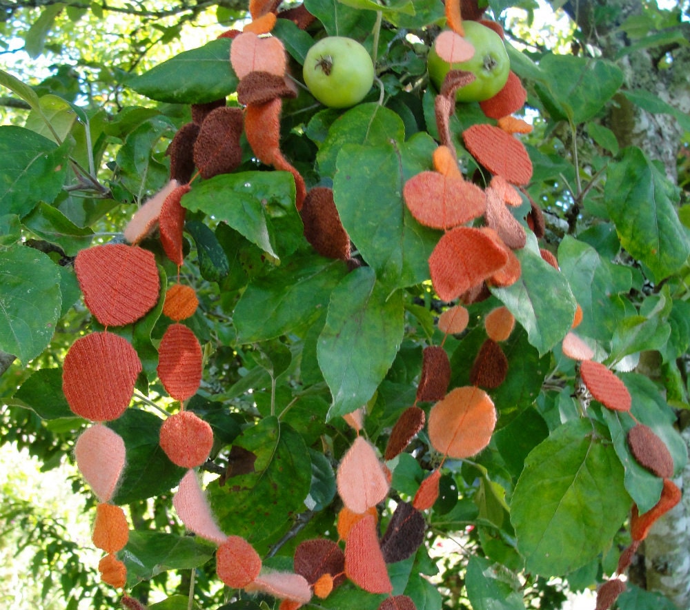 garland autumn wool eco-friendly party decor fall decoration