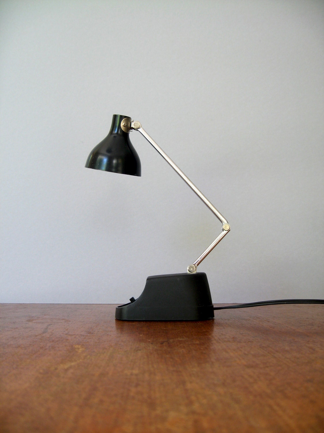 Mid Century Industrial Task Lamp - Small / Black / Chrome