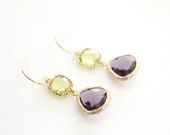 Purple & Green Glass Drops