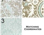 Window Valance- Premier Prints Powder Blue- 50x16- You Choose Fabric