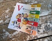Vintage Plastic Clothes Pins Vintage Laundry Room  Klip er Laundry Pins Cips Plastic Pink Kitchen Clips