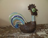 Rosenthall Netter Rooster Italy Pottery Rooster Modern Pottery