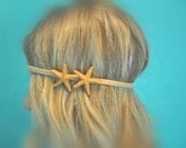 Fake Starfish Headband Headwrap, TWO Starfish  Included Super Pretty, Animal Friendly