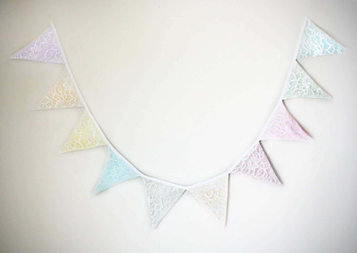 Nursery Bunting- Lace-You Choose Colors