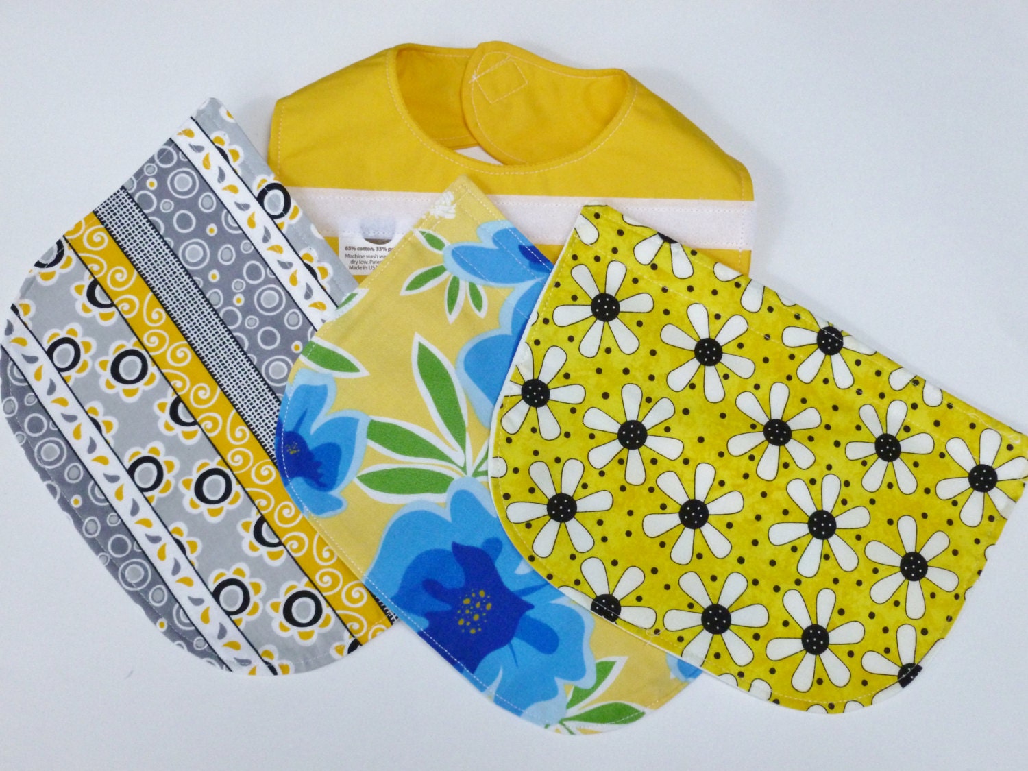 Girl Baby Bibs, mates, Interchangeable, infant, yellow,