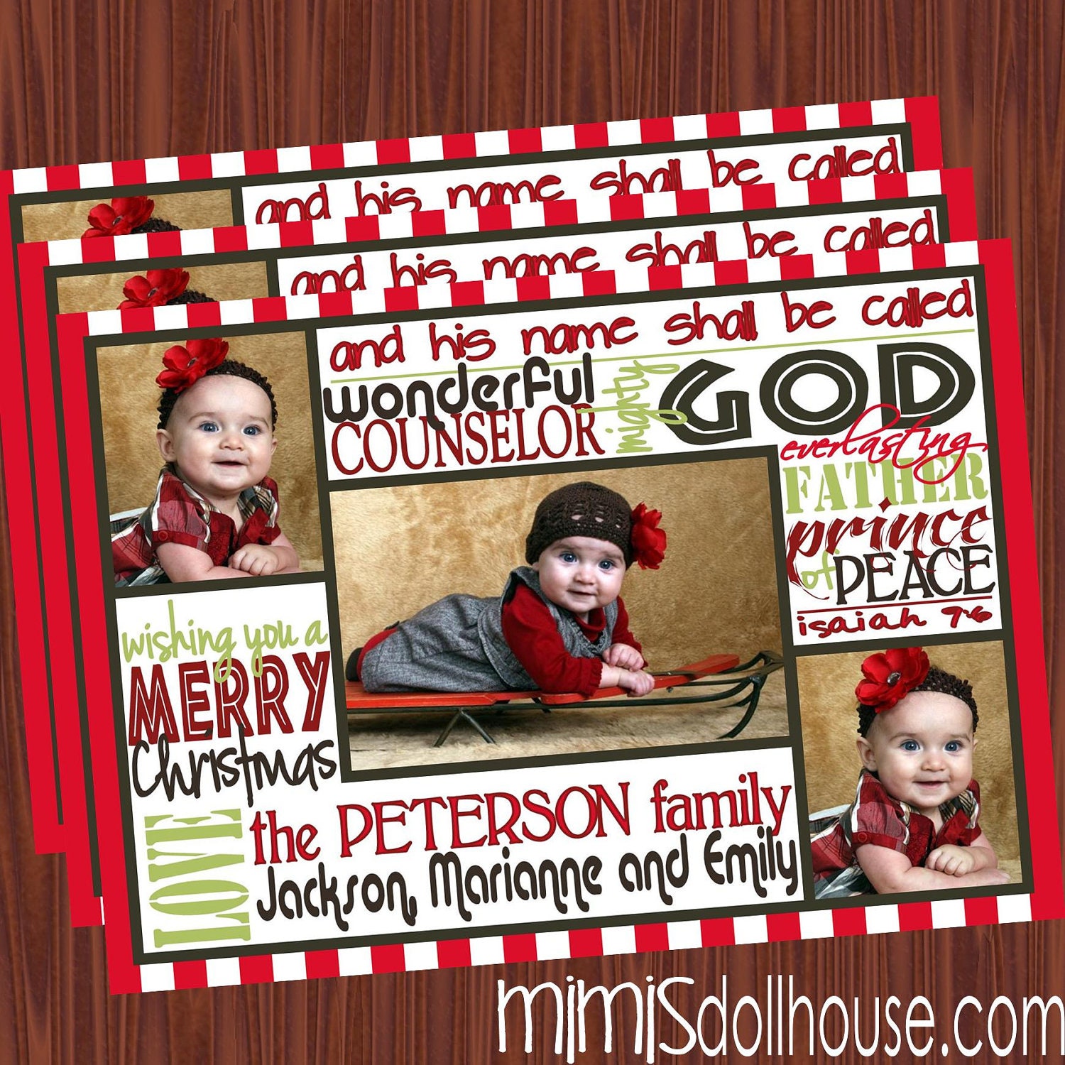 Religious Christmas Cards- Photo Cards-Holiday Cards Printable JPEG Il_170x135