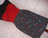 Pac Man Print Mini Skirt - Gamer Geek Video Game Clothing- High Waisted Ladies Mini Skirt -  Handmade & Ready to Ship