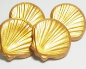 Gold Clam Shell Thumbtack Set Cork Board Push Pins Desk Accessories Sea Shell Thumb Tacks 