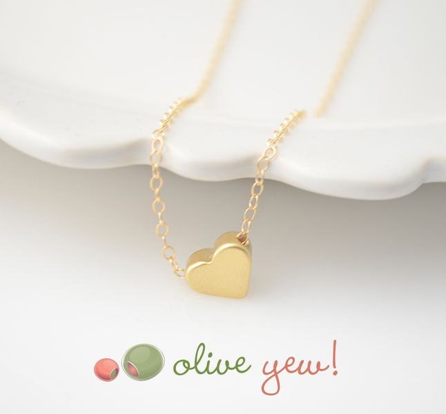 SALE 40% off  Tiny gold heart necklace - silver and gold necklace - little dainty jewlery