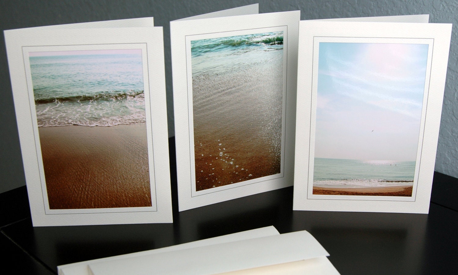 Blank Greeting Card Set of 3 with Photos - Nags Head, NC Morning
