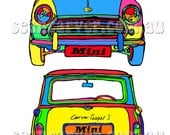 Mini cooper S art print
