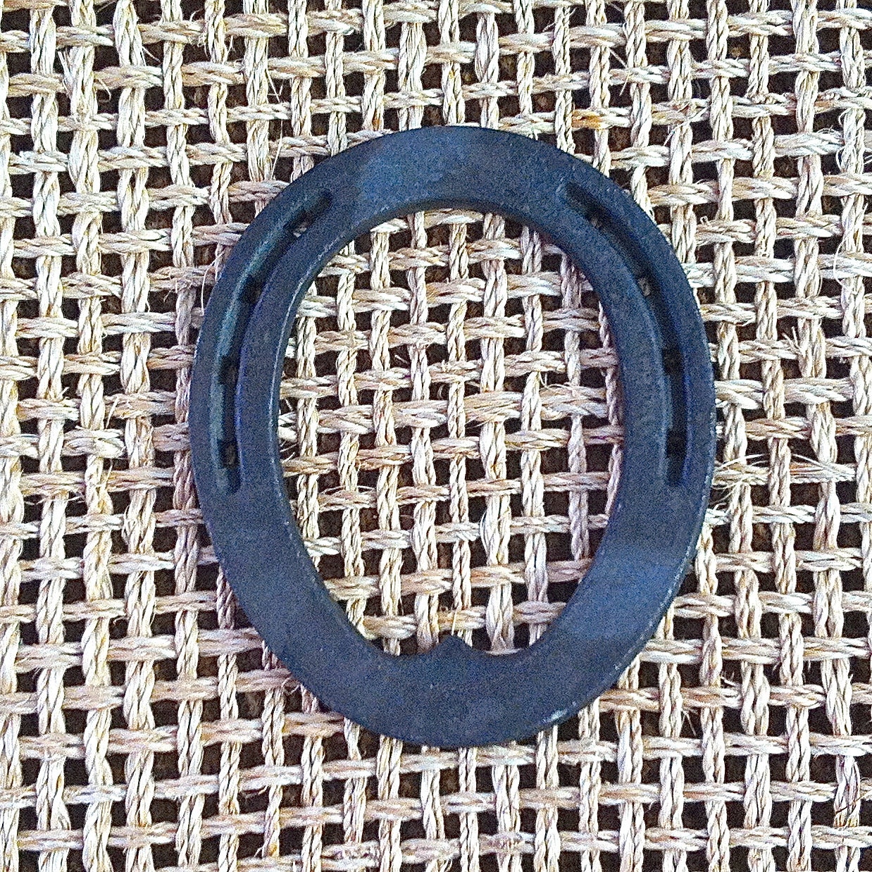 HORSESHOE Letter O, western wedding, anniversary, birthday gift, w/ date stamped, approx. 5 in. tall