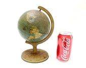 1930s Beautiful Antique Metal Globe by  J. Chein & Co. Burlington, N.J./ 5" metal globe