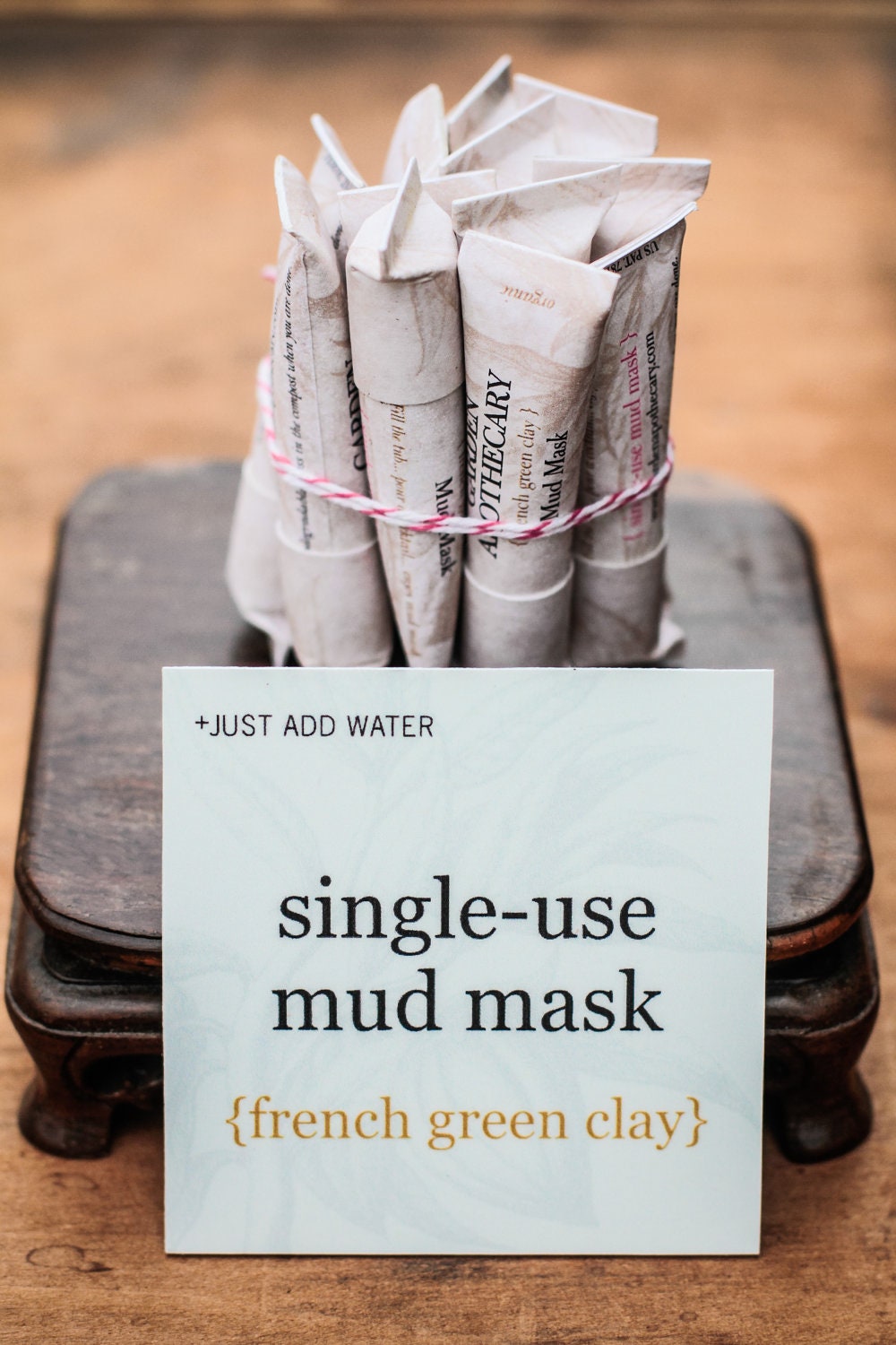 French Green Clay Mud Mask // Face Mask // 12 single-use tubes
