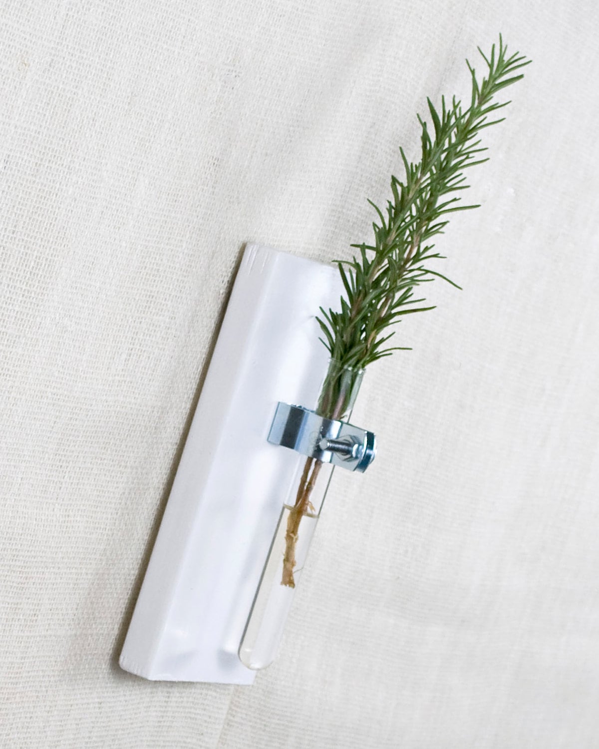 Test Tube Wall Vase Gift Set White Hanging Vase Bud by AnotherCup